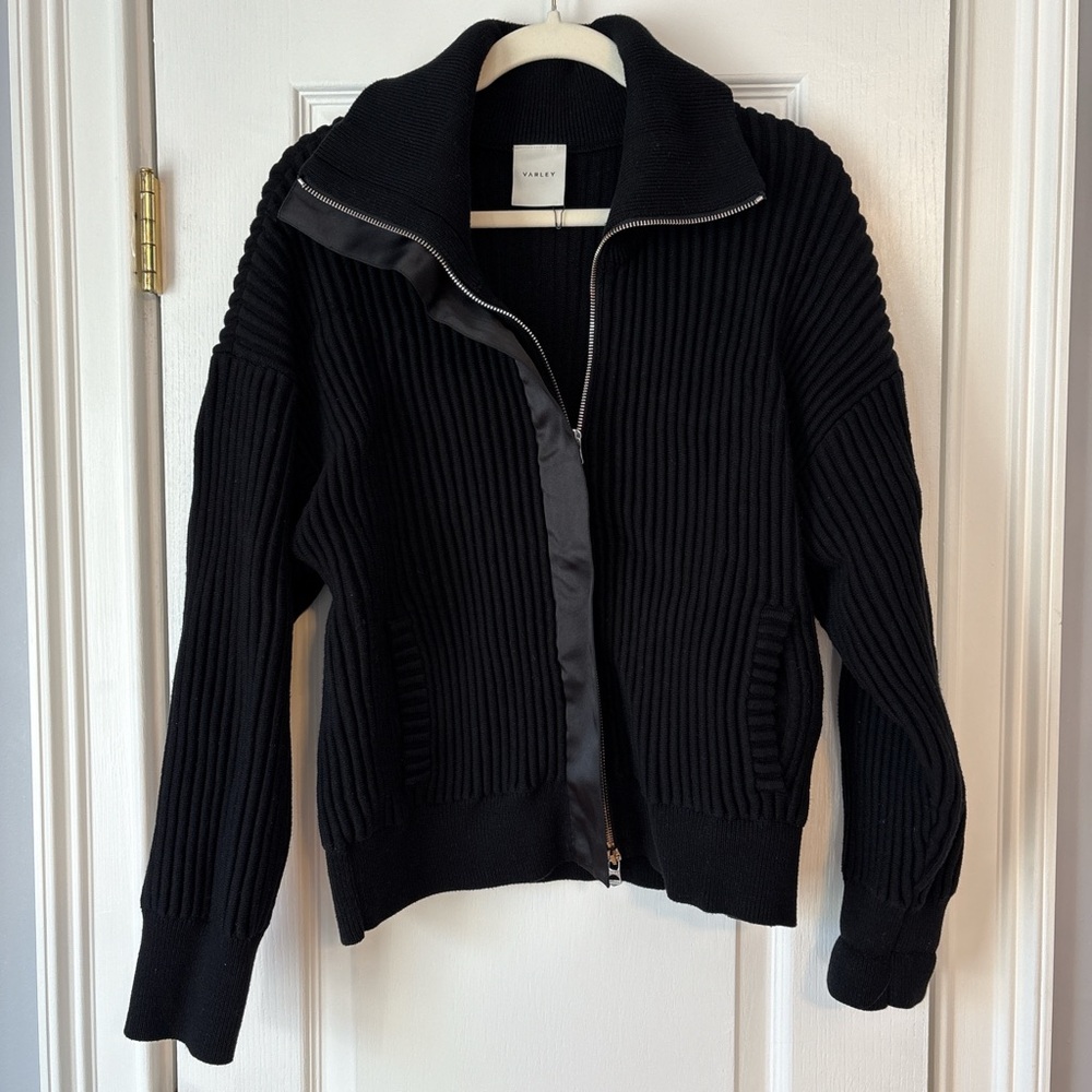 Varley black zip up, never worn!